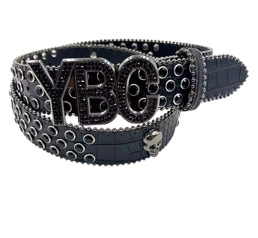 BLACK SKULLY BELT